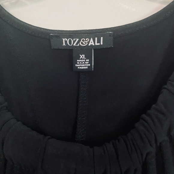 Black cocktail dress with pearl and crystal details. New with tags! XL - Picture 3 of 6